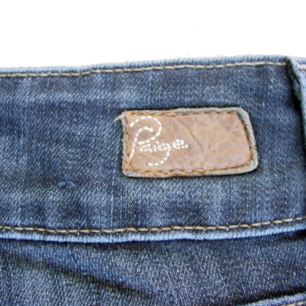 PAIGE Premium Denim Hidden Hills Bootcut Distressed Jeans 27002 Women's 30 - USA - Picture 3 of 7